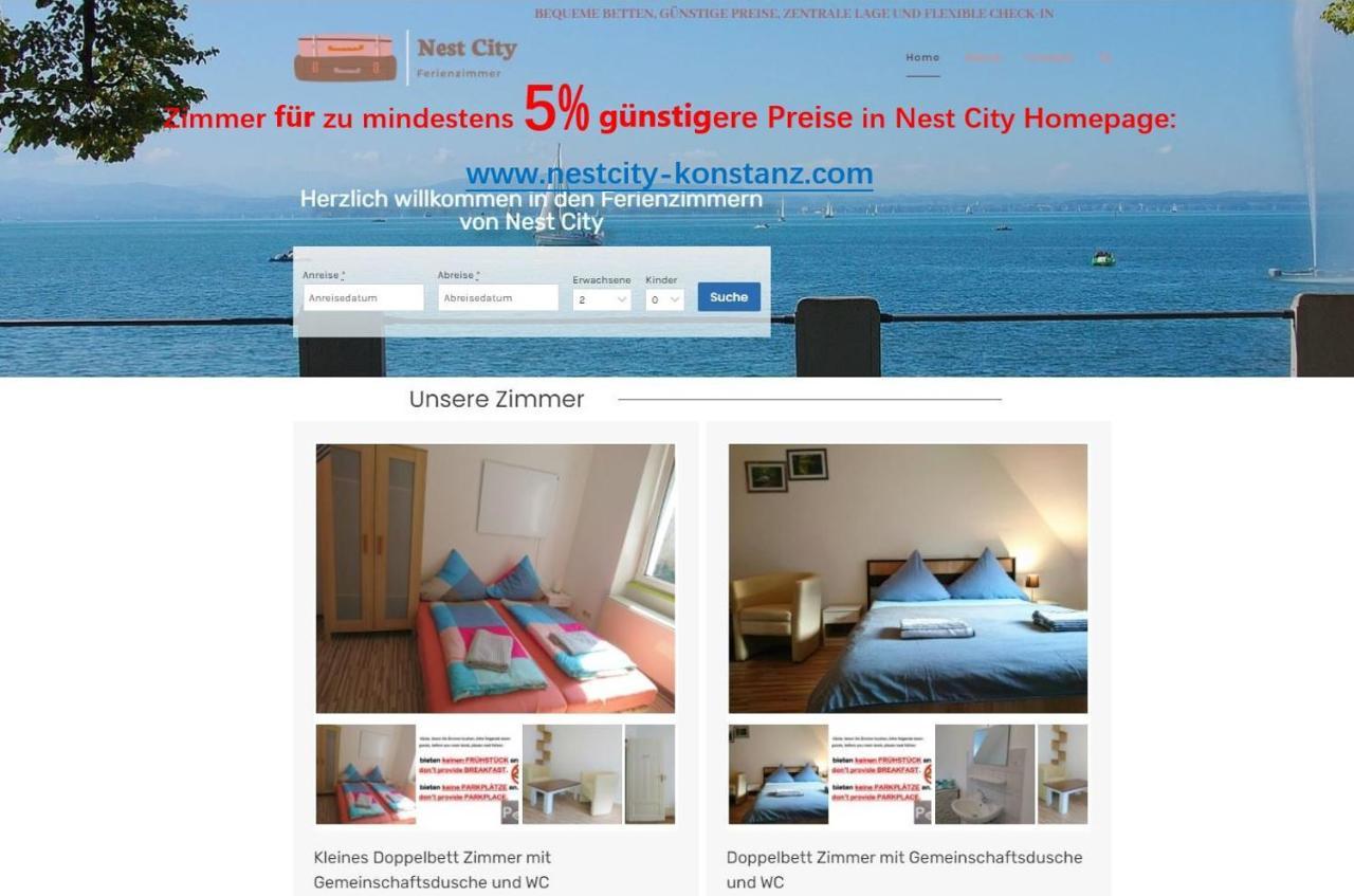 קונסטנץ Nest City - Not A Hotel, Private Room With Shared Showers, No Parking, Breakfast, Or Kitchen, Towels Available For A Fee, Check-In 4 Pm To 11 Pm מראה חיצוני תמונה